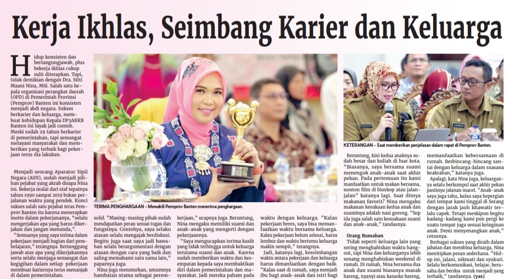 Kerja Ikhlas, Seimbang Karier dan Keluarga